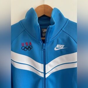 NWOT Nike USA Olympics Blue and White Jacket